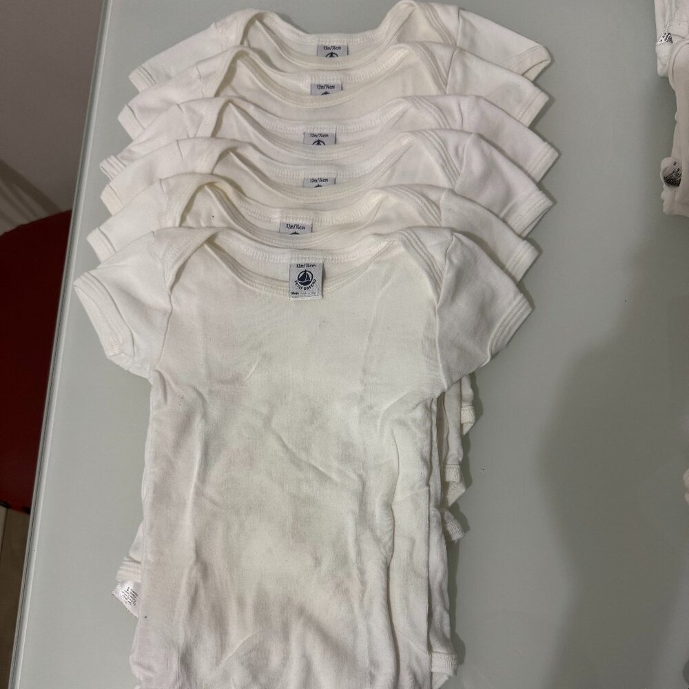 Petit Bateau lot of 6 undershirts